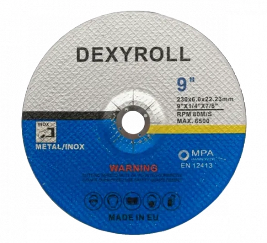 Диск за шлайфане на метал и инокс 230мм.png